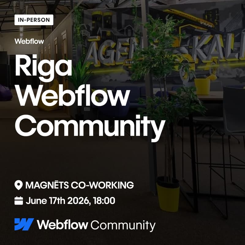 Cover Image for Riga Webflow Community Midsummer Meet