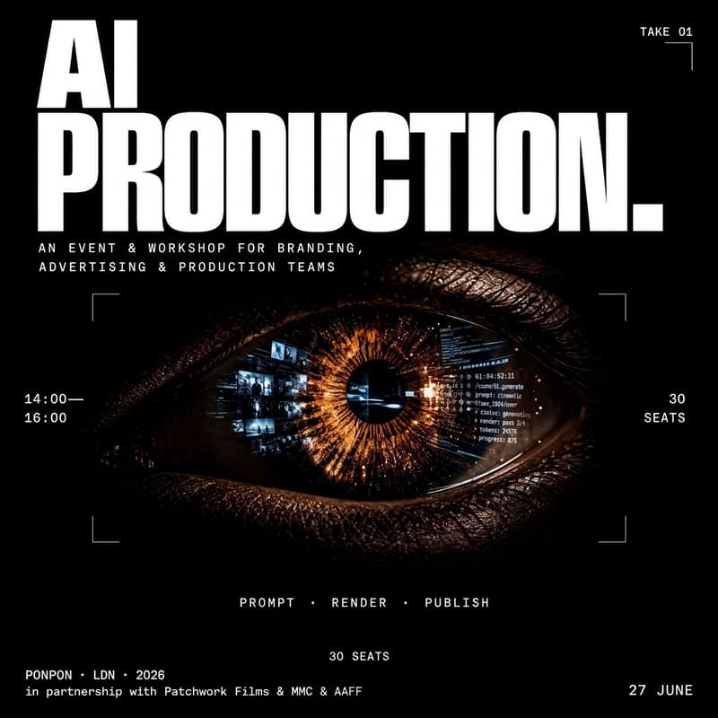 Cover Image for AI in Video Production · A Workshop for Branding, Advertising & Production Teams