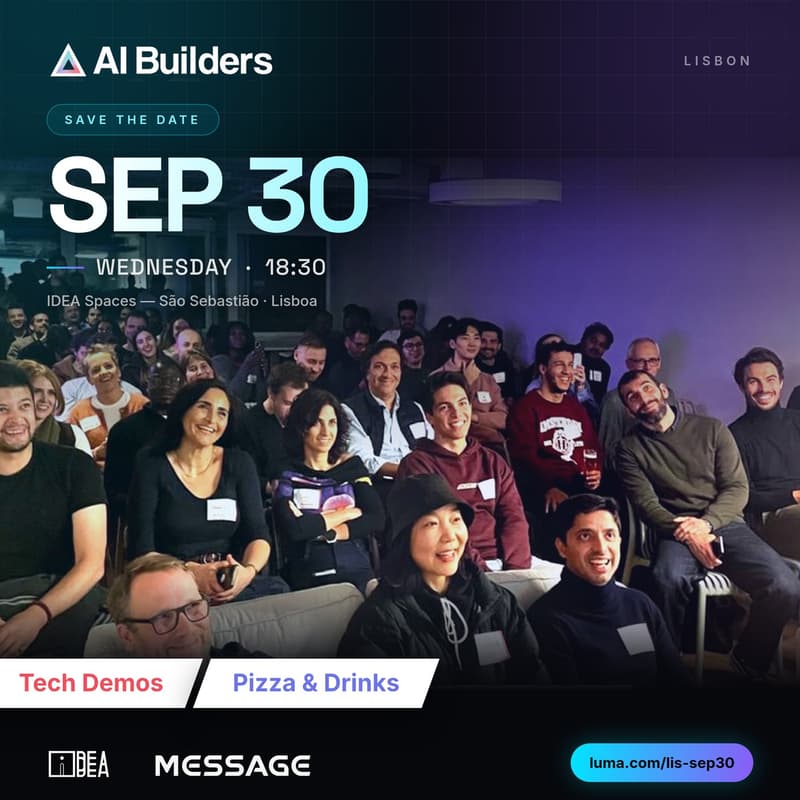 Cover Image for AI Builders Lisbon - Sep 30