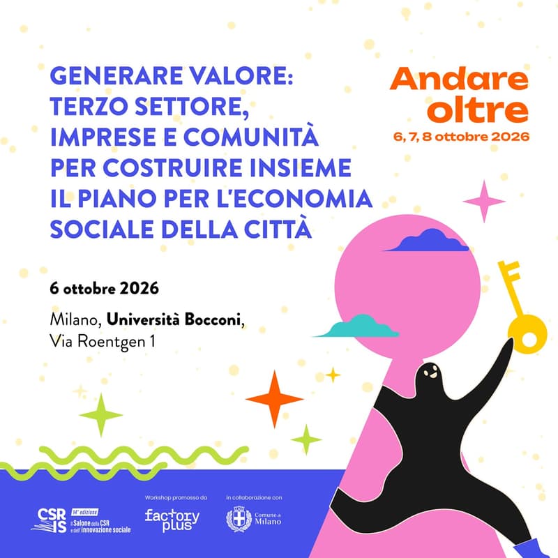 Cover Image for Generare Valore: Terzo Settore, imprese e comunità per costruire insieme il Piano per l'Economia Sociale della città.