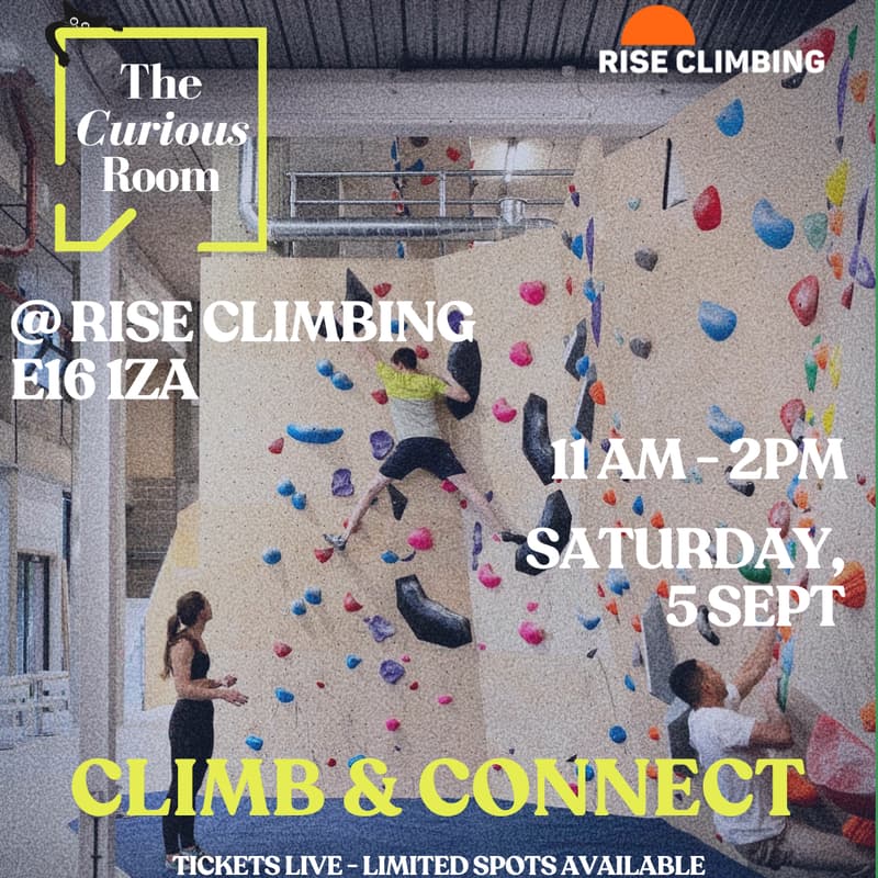 Cover Image for Climb & Connect — The Curious Room x Rise Climbing