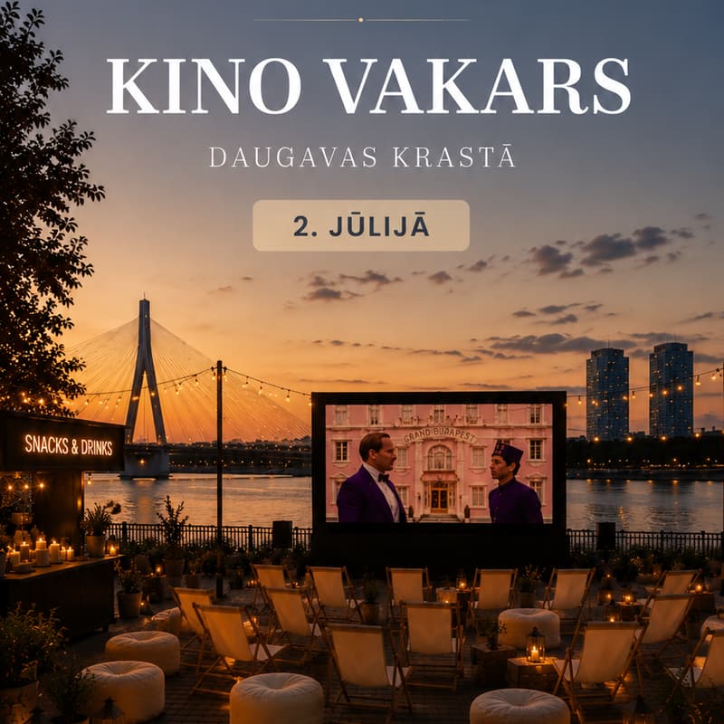 Cover Image for Open-Air Cinema by Daugava River