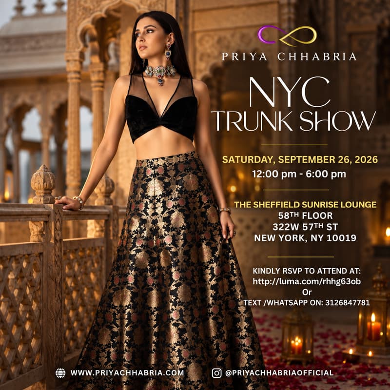 Cover Image for PRIYA CHHABRIA TRUNK SHOW