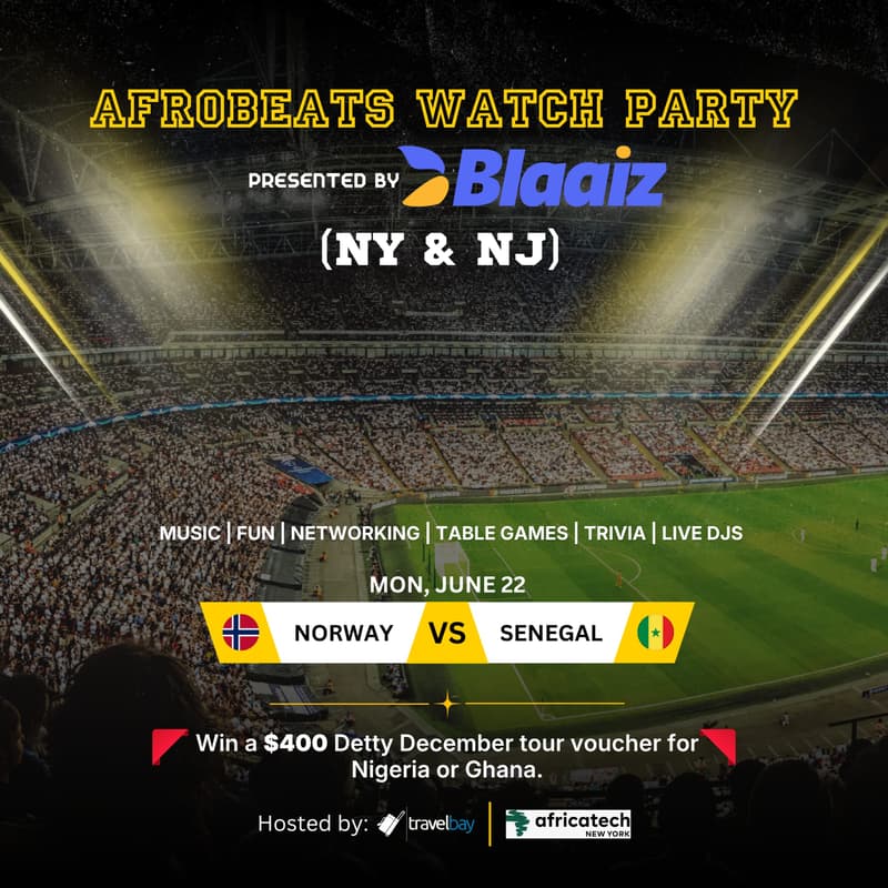 Cover Image for FIFA AFROBEATS WATCH PARTY presented by BLAAIZ!