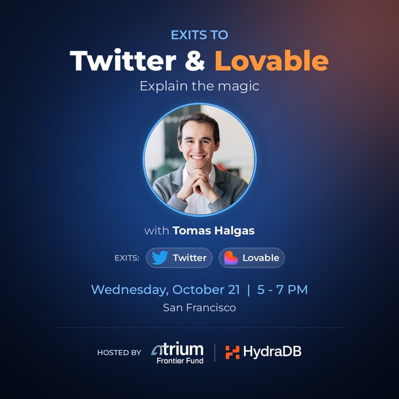 Cover Image for Exits to Twitter & Lovable. Explain the magic