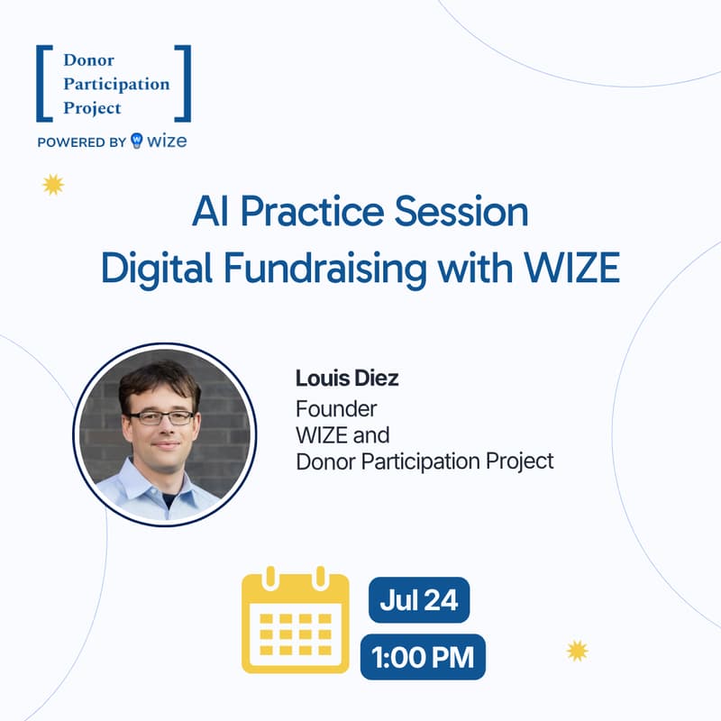 Cover Image for AI Practice Session: Digital Fundraising with WIZE