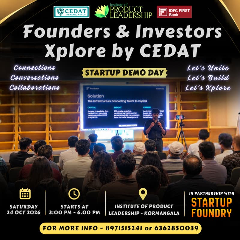 Cover Image for Founders & Investors Xplore by CEDAT