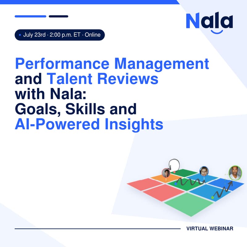 Cover Image for Performance Management and Talent Reviews with Nala: Goals, Skills and AI-Powered Insights