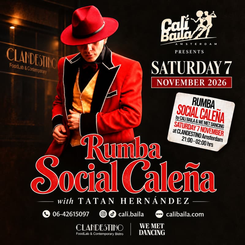 Cover Image for RUMBA SOCIAL CALEÑA BY CALI BAILA & WE MET DANCING TRIPS