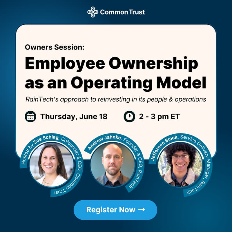 Cover Image for Owners Session: Employee Ownership as an Operating Model