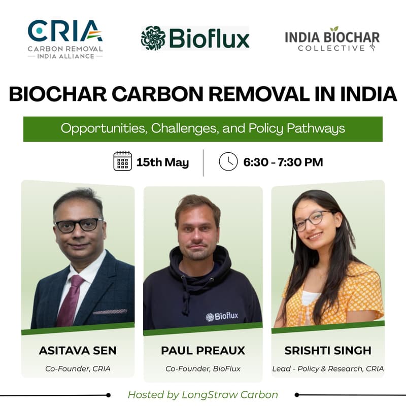 Cover Image for Biochar Carbon Removal in India: Opportunities, Challenges, and Policy Pathways