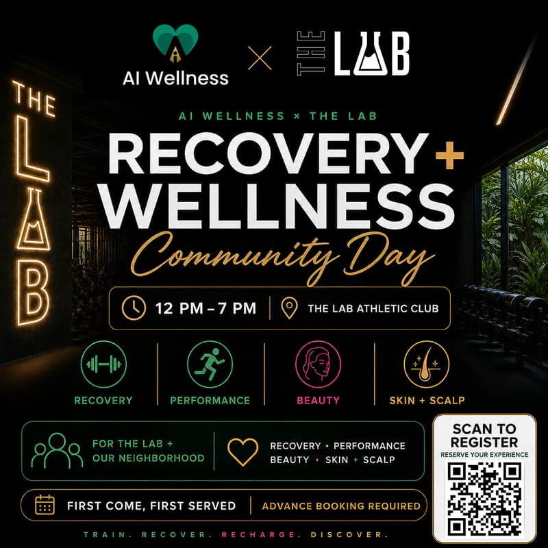 Cover Image for AI WELLNESS × THE LAB ATHLETIC CLUB: RECOVERY + WELLNESS EXPERIENCE