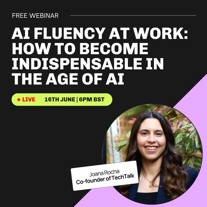 Cover Image for π§βπ» Webinar: AI Fluency at Work: How to Become Indispensable in the Age of AI