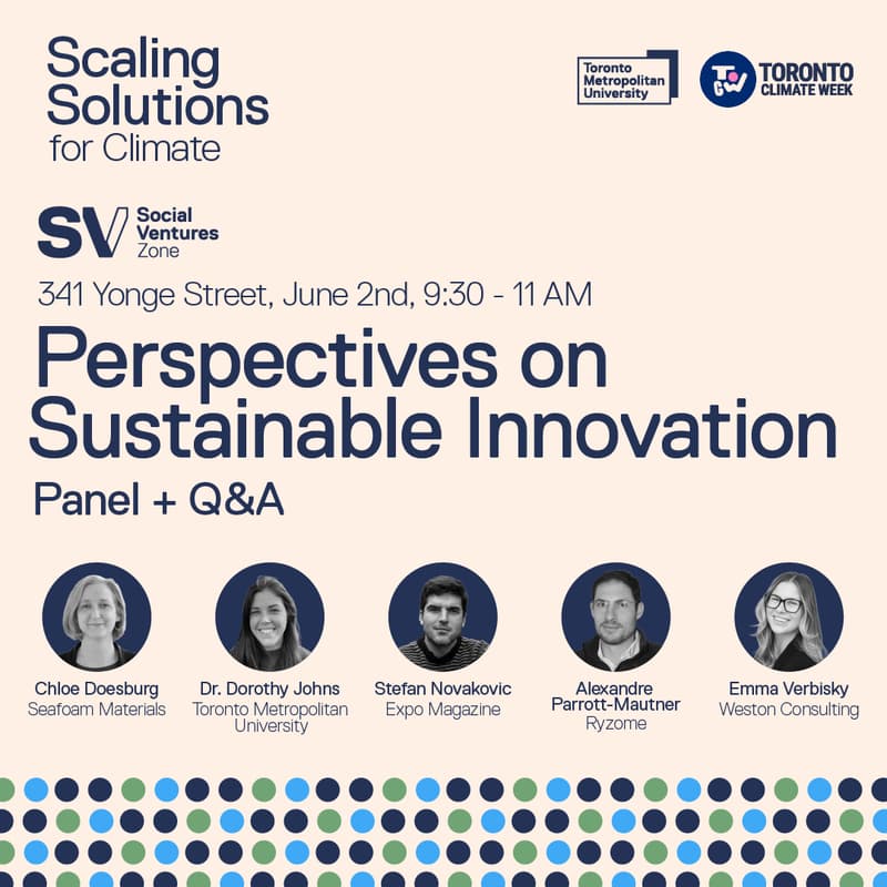 Cover Image for Perspectives on Sustainable Innovation: Panel + Q&A