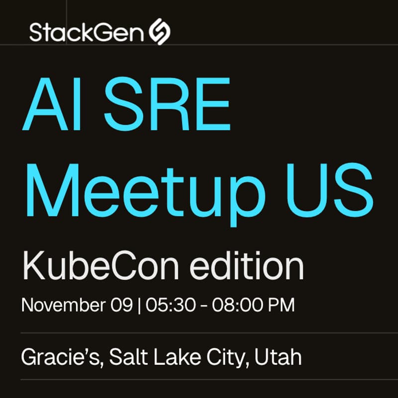 Cover Image for AI SRE Meetup, Salt Lake City, UT- KubeCon Edition
