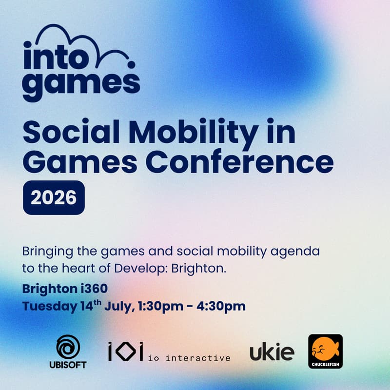 Cover Image for Social Mobility in Games Conference 2026 with Into Games