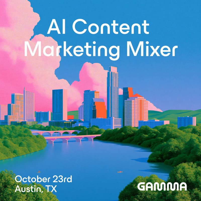 Cover Image for AI Content Marketing Mixer ✦ Presented by Gamma