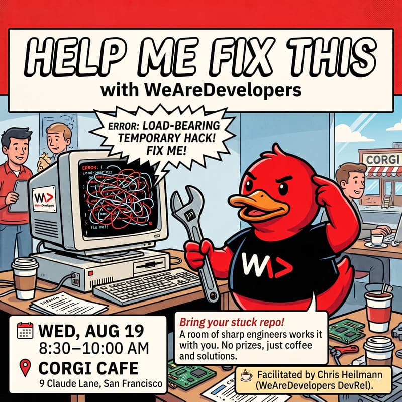 Cover Image for Help Me Fix This...with WeAreDevelopers