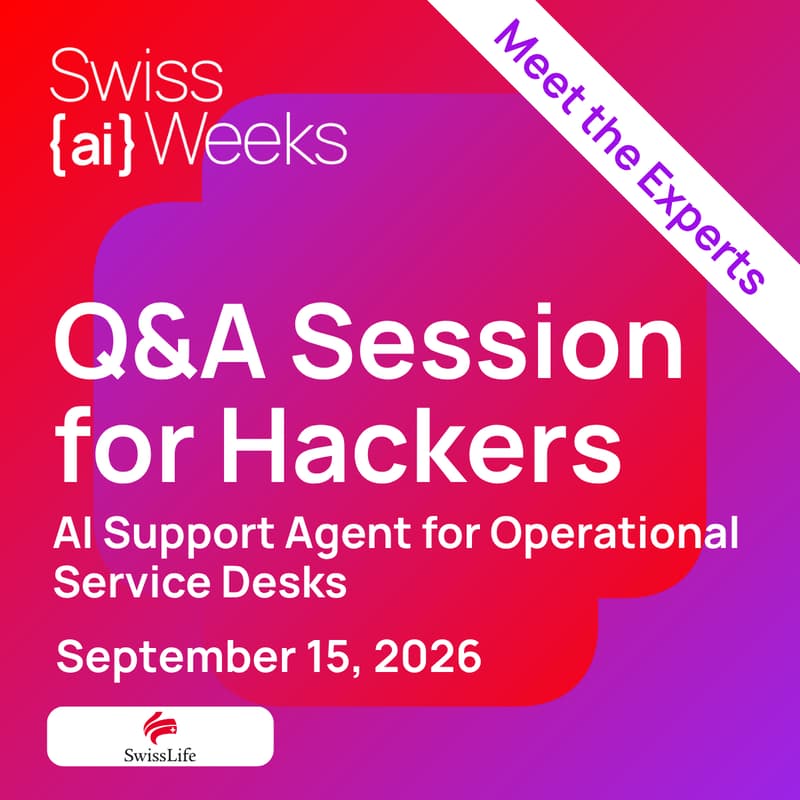 Cover Image for Q&A Session for Hackers by Swiss Life