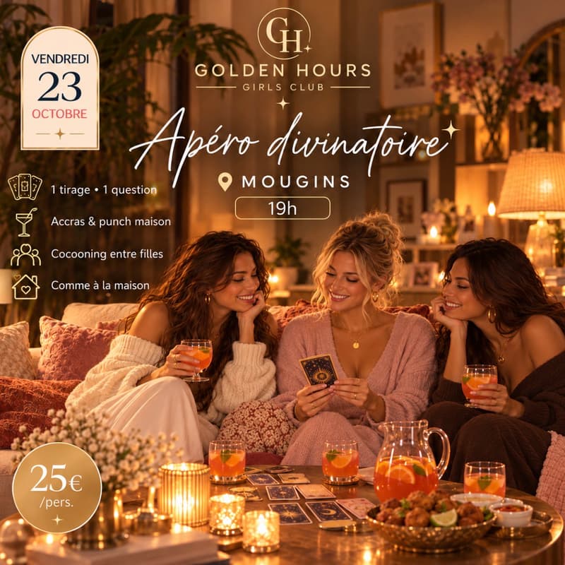 Cover Image for Les Vendredis Golden Hours ✨ — Apéro divinatoire entre filles
