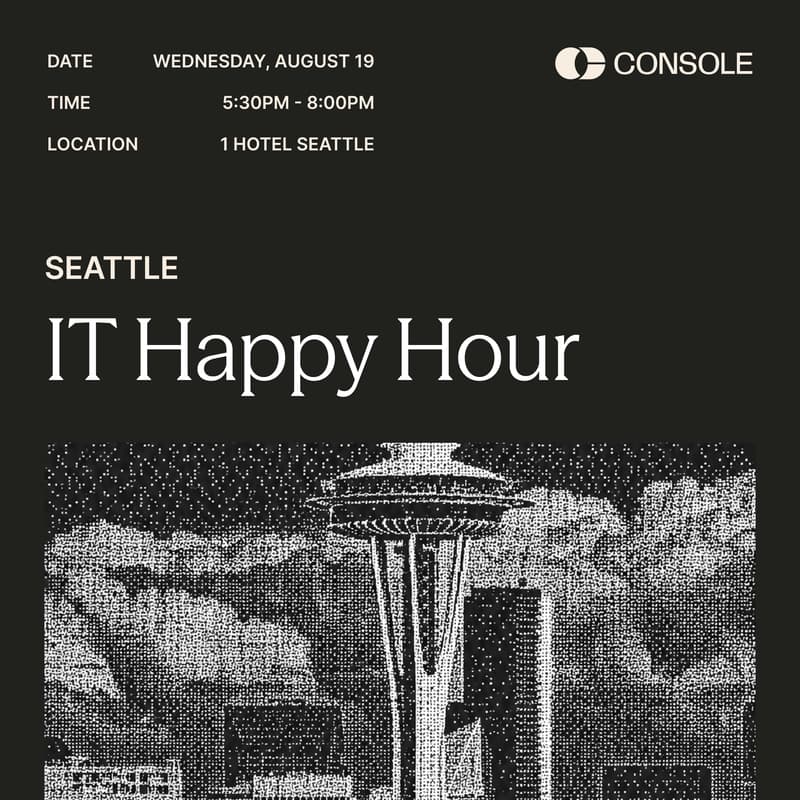 Cover Image for Console IT & SecOps Happy Hour Seattle