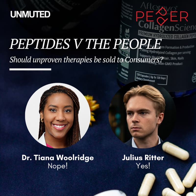 Cover Image for An UNMUTED Debate: Peptides vs The People