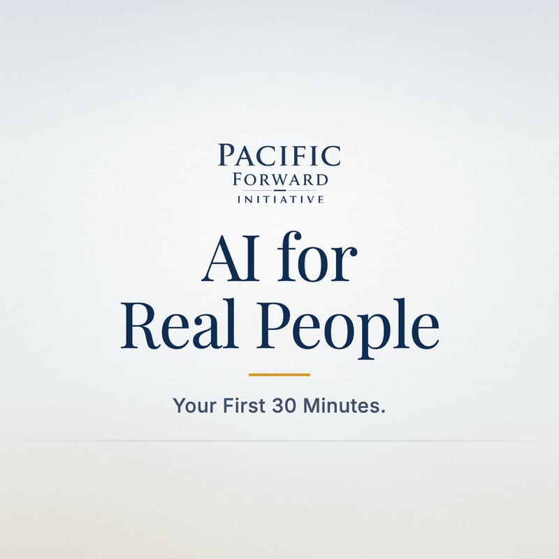 Cover Image for AI for Real People: Your First 30 Minutes