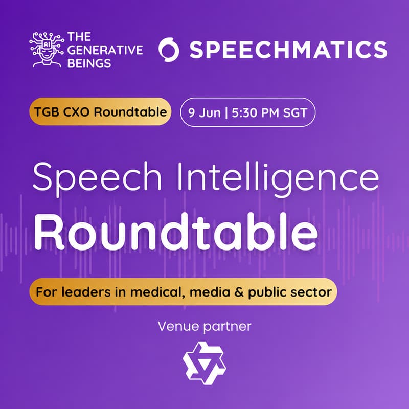 Cover Image for Speech Intelligence Roundtable | TGB CXO Roundtable