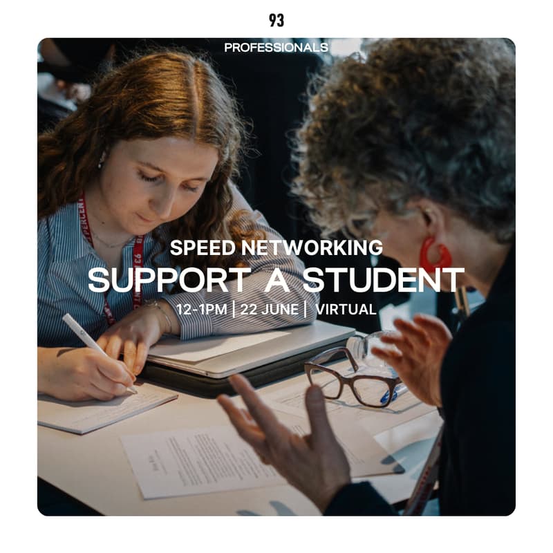 Cover Image for Support A Student: Speed Networking (June)