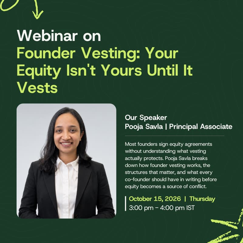Cover Image for Webinar on Founder Vesting: Your Equity Isn't Yours Until It Vests
