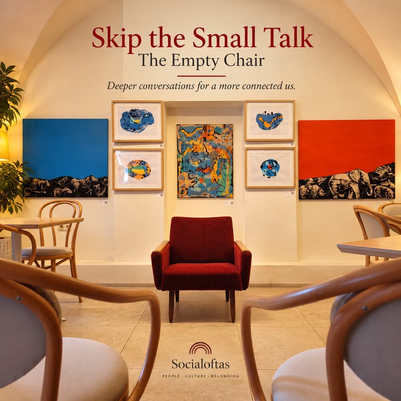 Cover Image for Skip the small talk: The empty chair