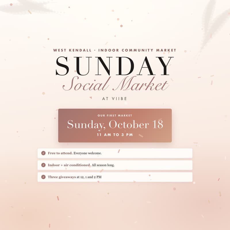 Cover Image for Sunday Social Market at Viibe