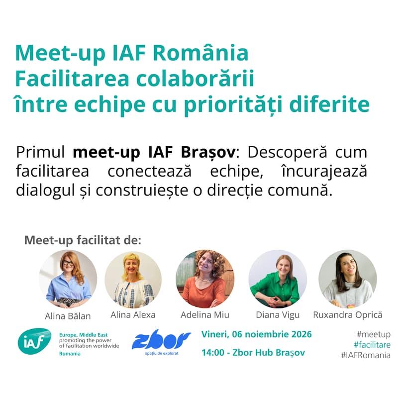 Cover Image for Primul Meetup IAF România @ Brașov: Cum conectăm echipe cu priorități diferite?