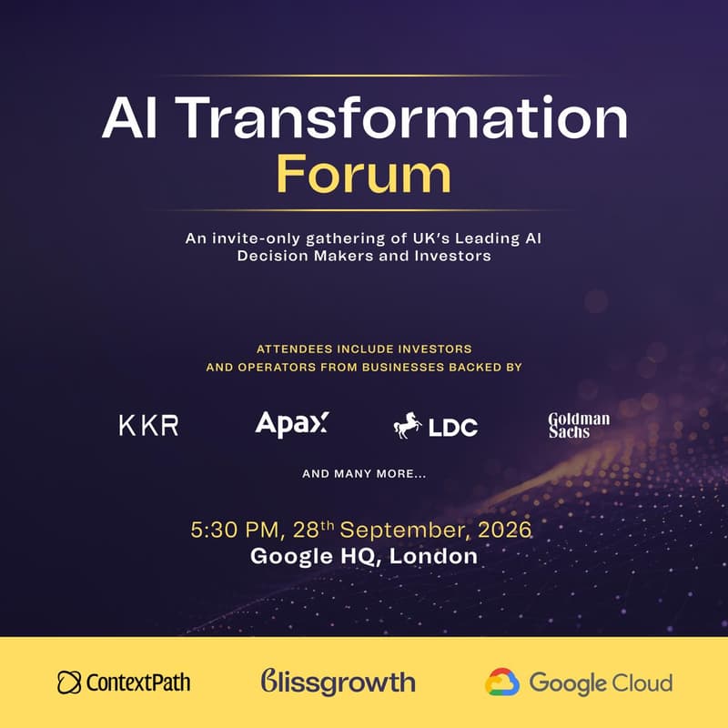Cover Image for AI Transformation Forum: 28th September 2026 (@ Google HQ)