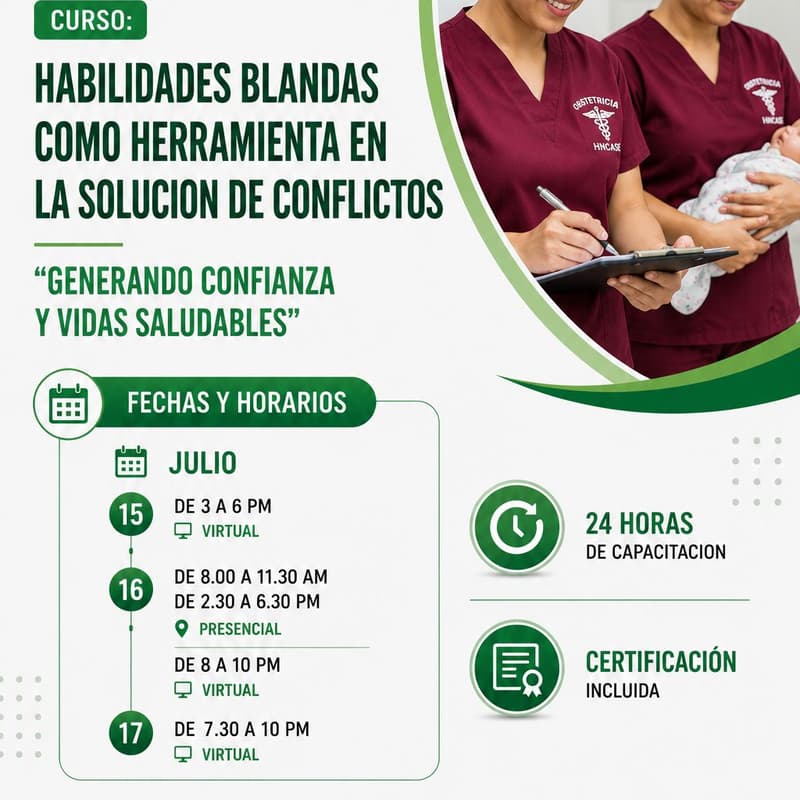 Cover Image for Habilidades Blandas para la Solución de Conflictos – Obstetricia HNCASE
