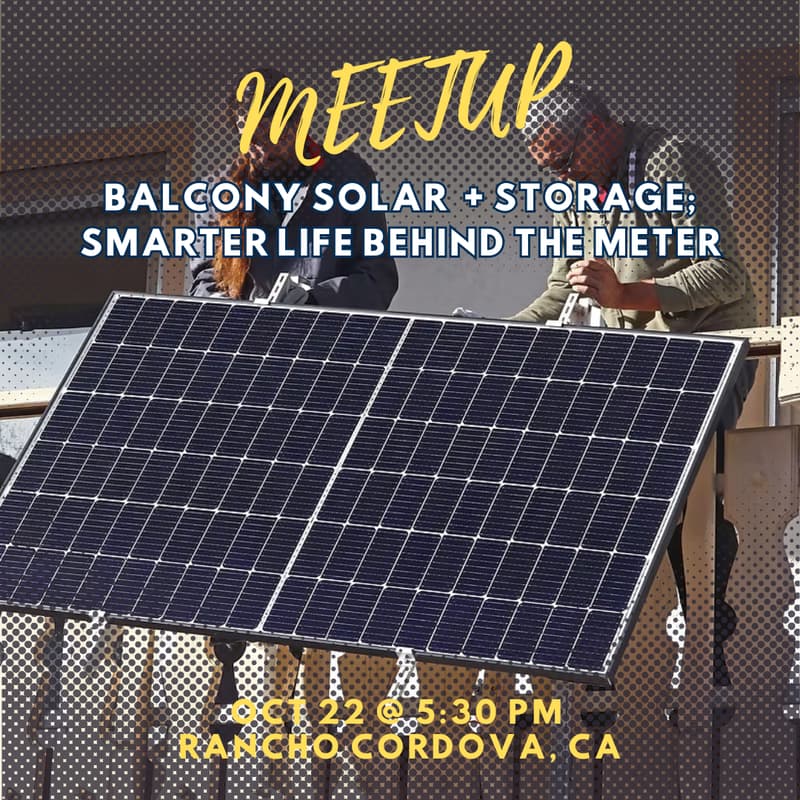 Cover Image for Meetup | Balcony Solar + Storage: Smarter Life Behind the Meter