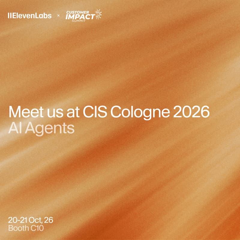 Cover Image for ElevenLabs at Customer Impact Summit Cologne 2026