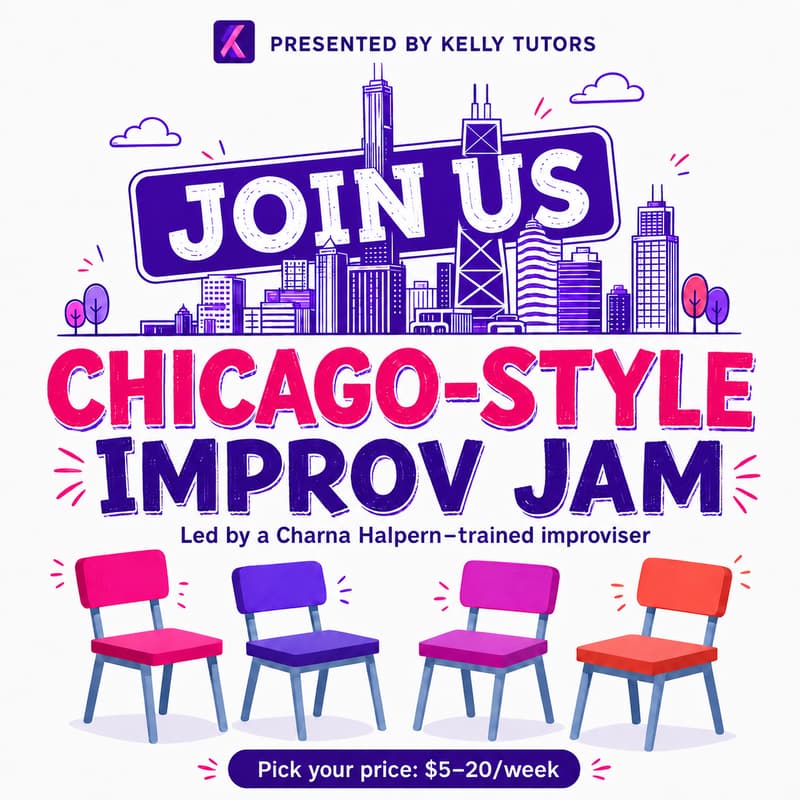 Cover Image for Chicago-Style Improv Jam: Monday Nights in Downtown Seattle (Pay What You Can)