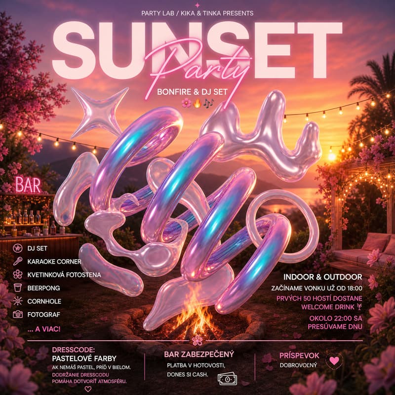 Cover Image for Sunset Party: Bonfire & DJ Set 🌸🔥🎶