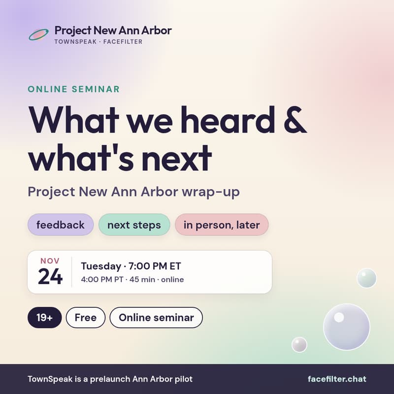 Cover Image for Project New Ann Arbor Wrap-Up: What We Heard & What's Next