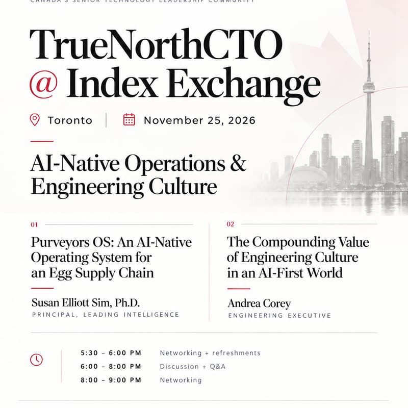 Cover Image for November 2026 TrueNorthCTO @ Index Exchange (Toronto)
