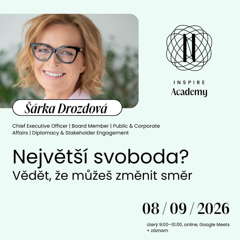 Cover Image for Největší svoboda? Vědět, že můžeš změnit směr (Šárka Drozdová)