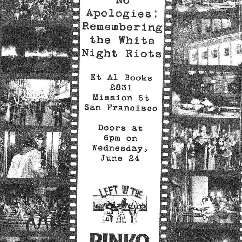 Cover Image for No Apologies: Remembering the White Night Riots