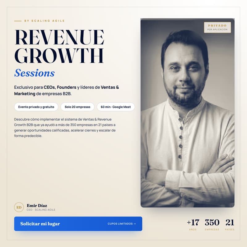 Cover Image for ➫ Cómo instalar un sistema de Ventas y Growth B2B que escala tu revenue de forma predecible