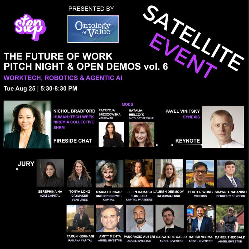 Cover Image for The Future of Work Pitch Night + Open Demos: Worktech, Robotics & Agentic AI