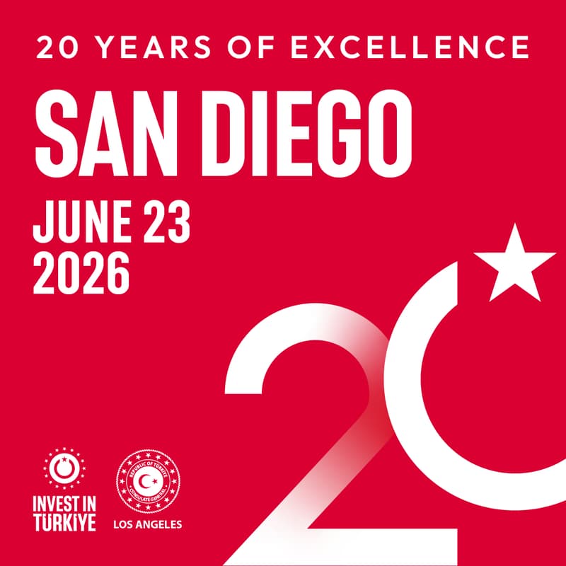 Cover Image for Invest in Türkiye: Celebrating 20 Years of Excellence - San Diego