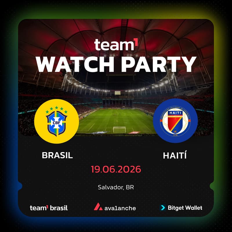 Cover Image for Team1 & Bitget Wallet Watch Party: Brasil x Haiti