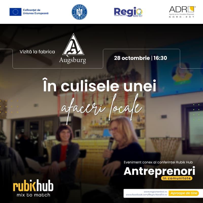 Cover Image for În culisele unei afaceri locale - Vizită la Fabrica Augsburg [Eveniment conex al Conferinței Rubik Hub]