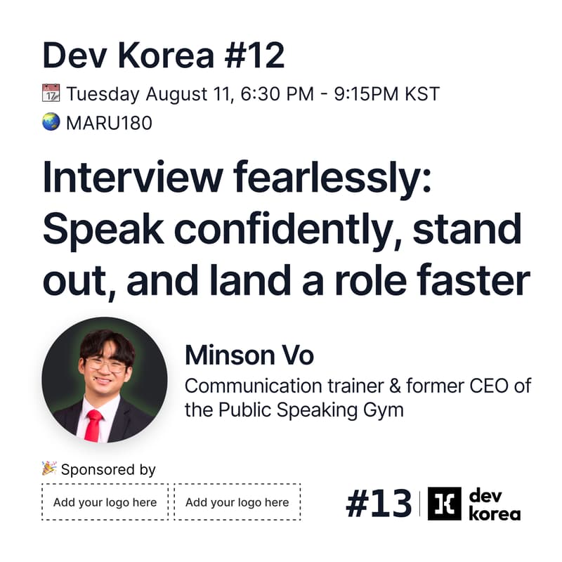 Cover Image for Dev Korea #12
