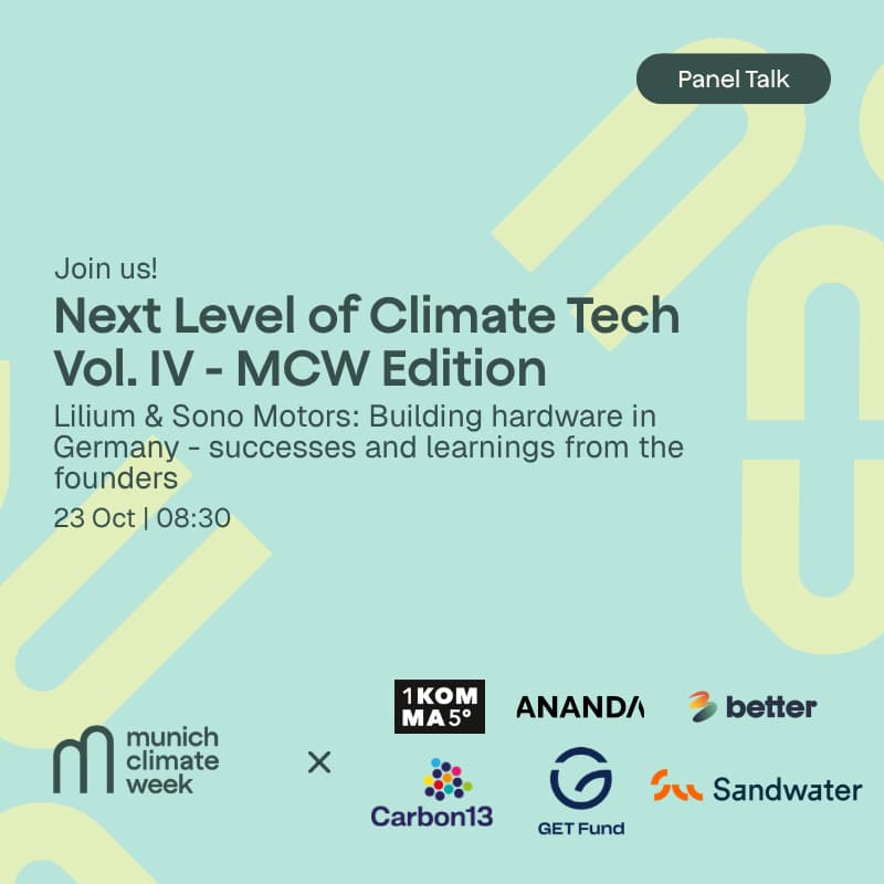 Cover Image for Next Level of Climate Tech Vol. IV - Munich Climate Week Edition